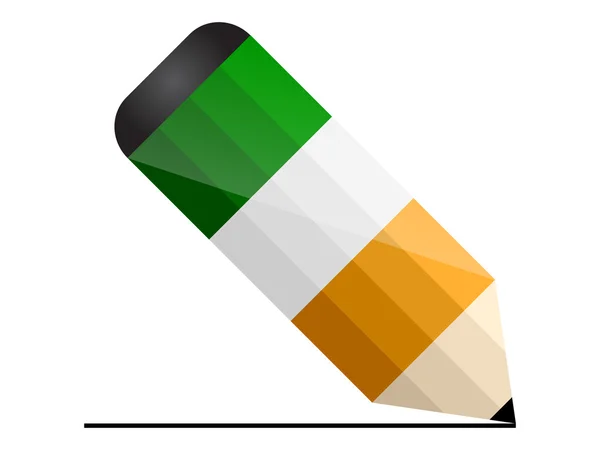 Irelanden ołówek — Wektor stockowy