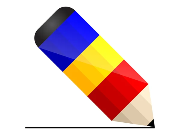 Crayon roumain — Image vectorielle