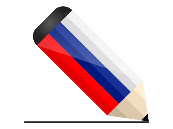 Lápiz ruso — Vector de stock