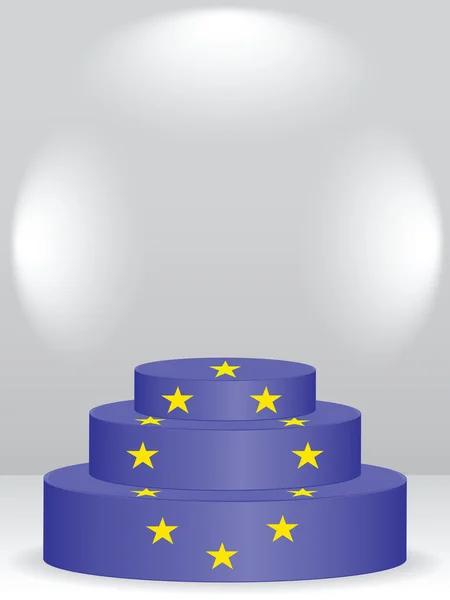 European podium — Stock Vector