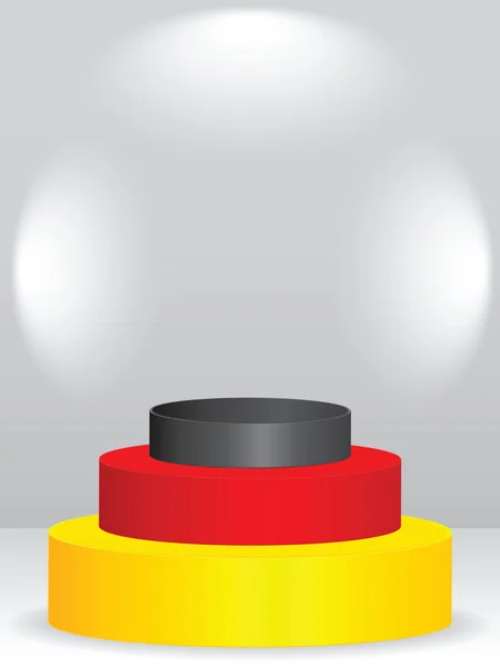 Německá pódium — Stockový vektor