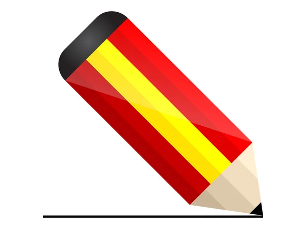 Hiszpański ołówek — Wektor stockowy