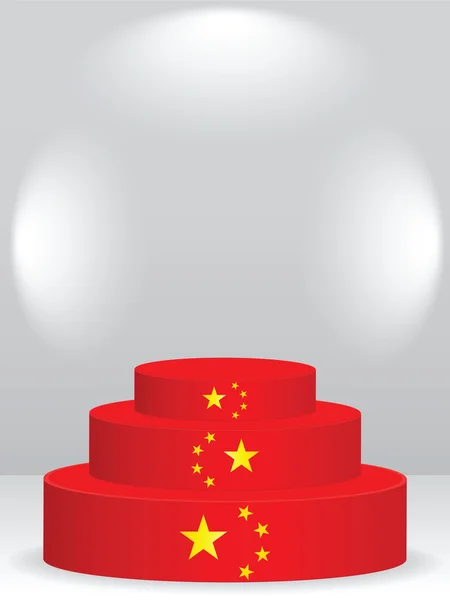 Podium chinois — Image vectorielle