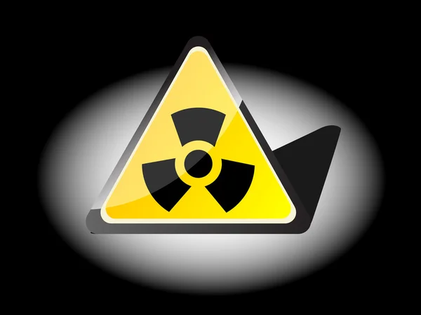 Icona di radiazione — Vettoriale Stock