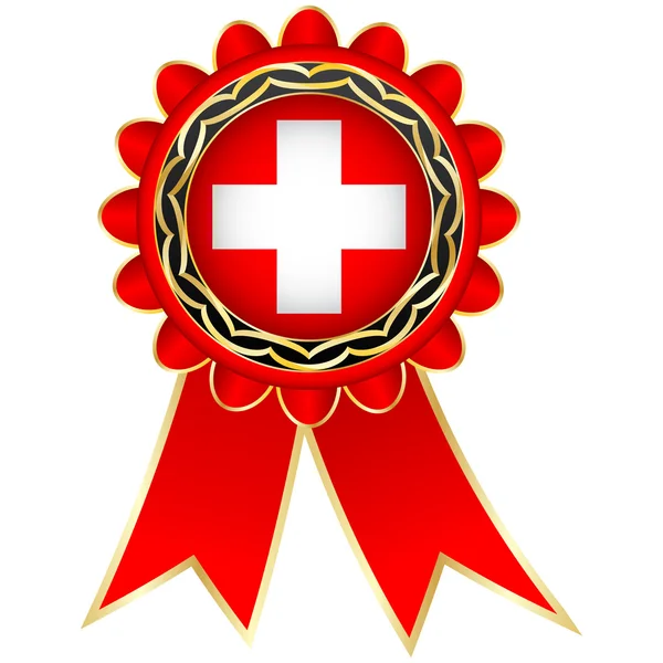 İsviçre madalya — Stok Vektör