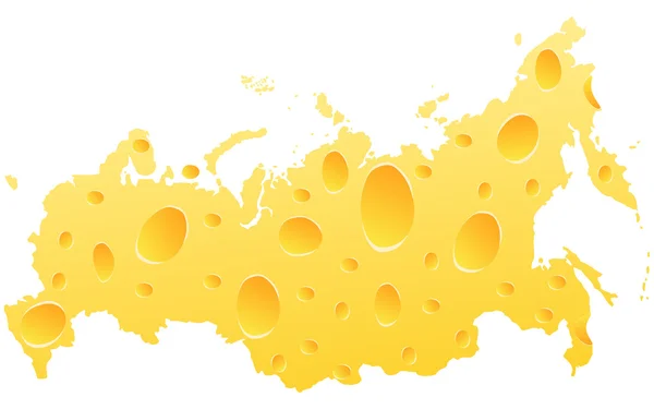Russian map — Stock Vector