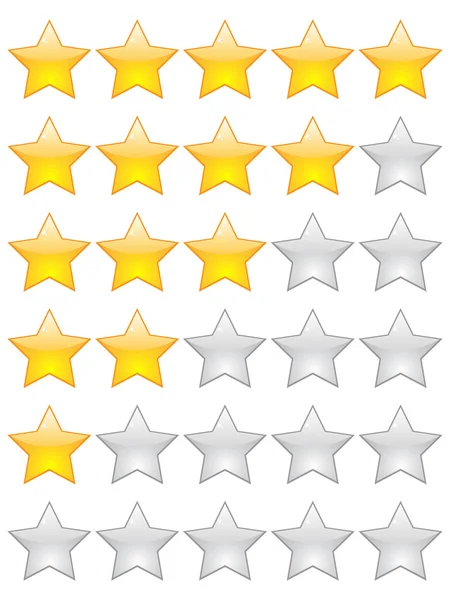stock vector rating stars