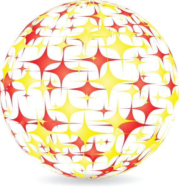 Spanien boll gjord av stjärnor — Stock vektor