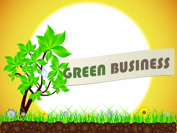Green business — Stock Vector