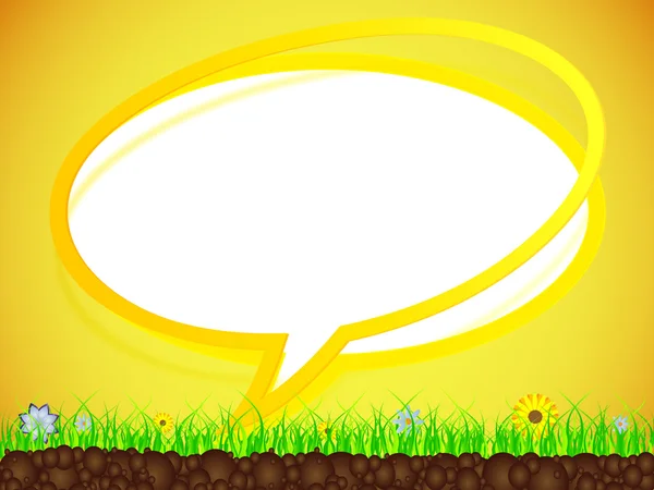 Chat icon in the sunshine — Stock Vector