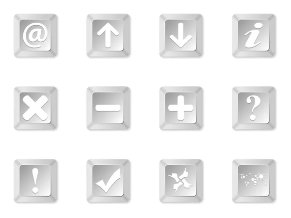 Computer keyboard buttons — Stock Vector