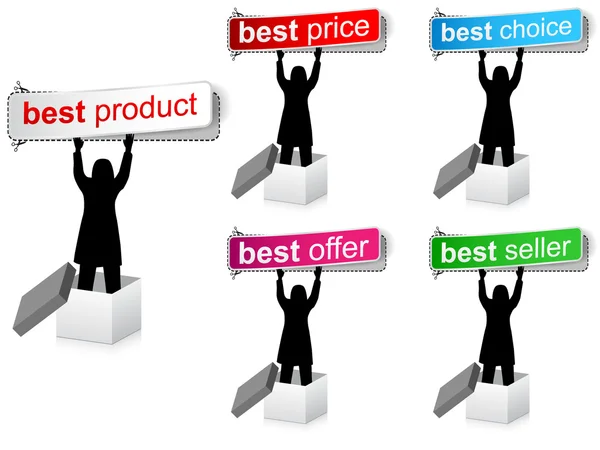 Melhores banners de venda — Vetor de Stock