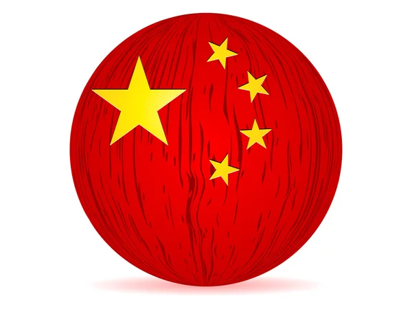 Flagge von China — Stockvektor