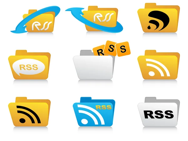RSS ikony — Stockový vektor