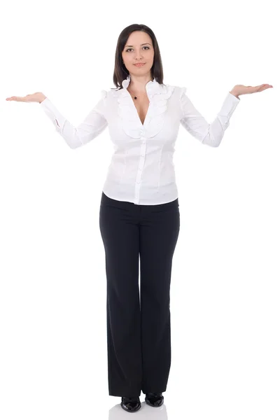 Business woman posing in studio — Stock Photo, Image