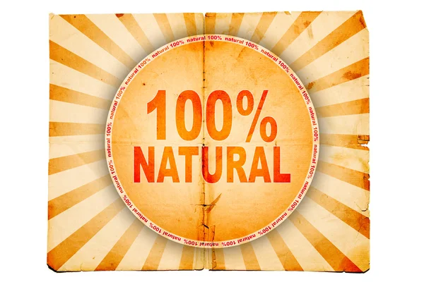 100% natural old paper design — Stock Photo, Image