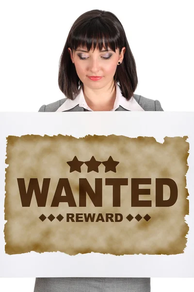 Wanted banner — Stock Photo, Image