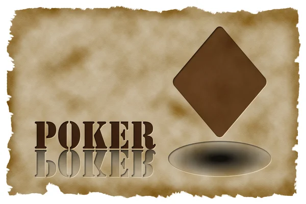 Casino element rhombus gamla papper — Stockfoto