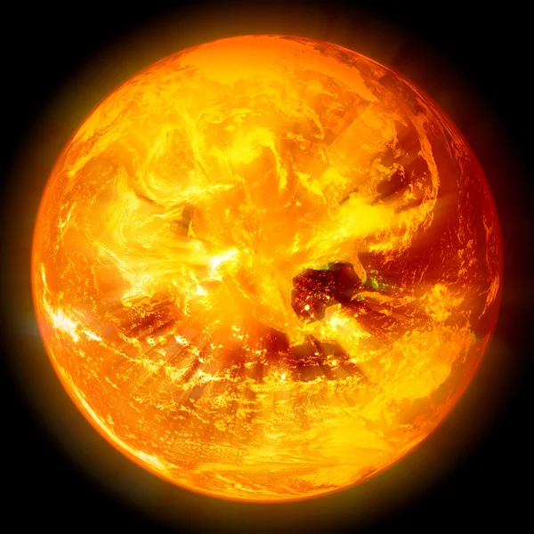 Explosion of sun — Stock Photo, Image
