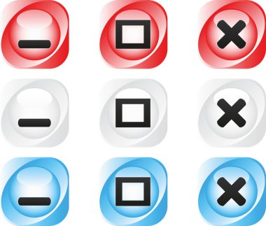 Web buttons clipart