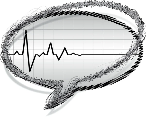 Pouls cardiaque — Image vectorielle