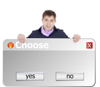 Yes or no choose clipart