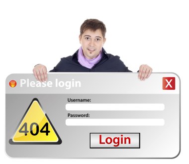 Windows error login clipart