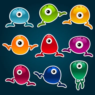 Mini Alien Monsters clipart