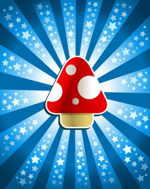 Red Magic Mushroom clipart