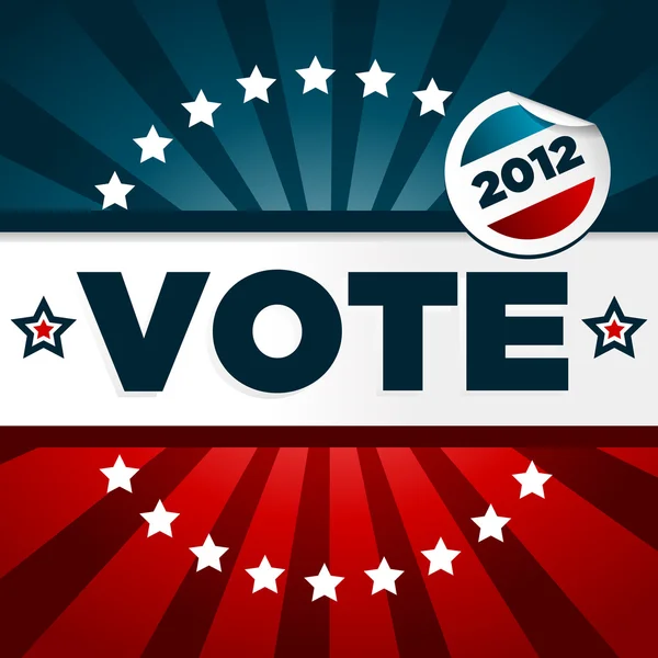 Affiche de vote patriotique — Image vectorielle