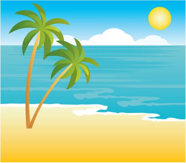 Palmiyeli sahil