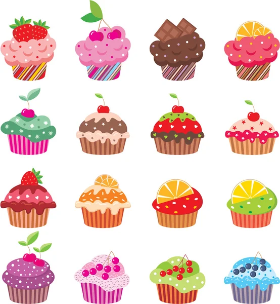 Cupcakes — Vetor de Stock