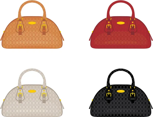 Дизайнерські сумки жіночі — 스톡 벡터