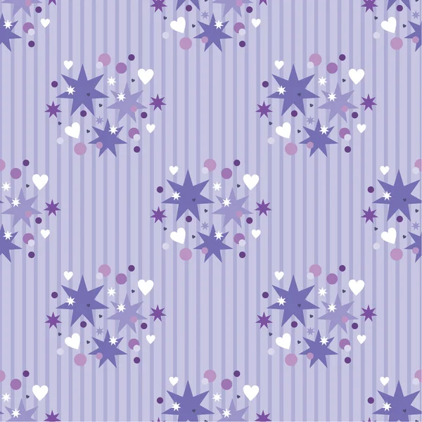 无缝的紫罗兰色模式 — 图库矢量图片