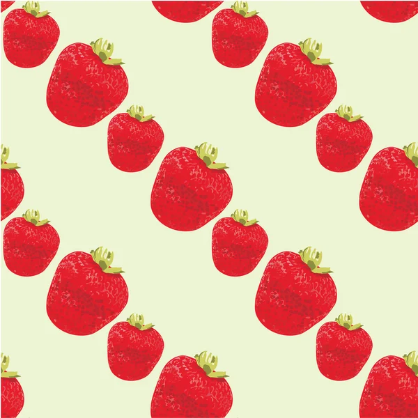 Seamless strawberries pattern — Stock Vector