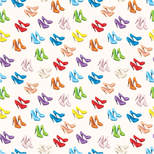 Seamless shoes pattern — Stock Vector