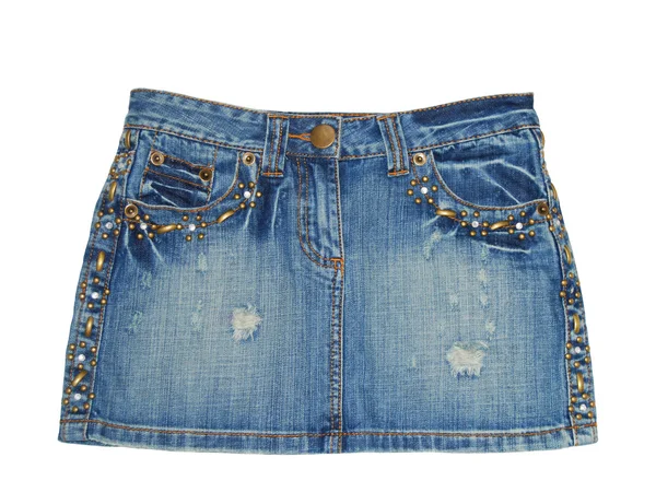 Jean skirt. Mini — Stock Photo, Image
