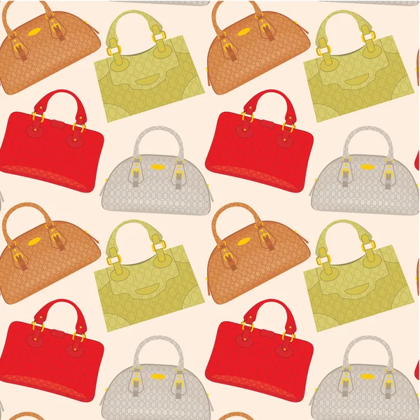 Seamless bags pattern — Stock Vector
