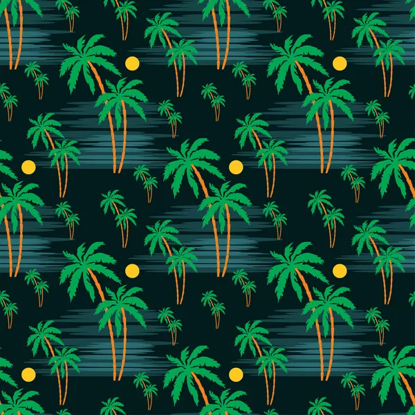 Naadloze palm patroon — Stockvector