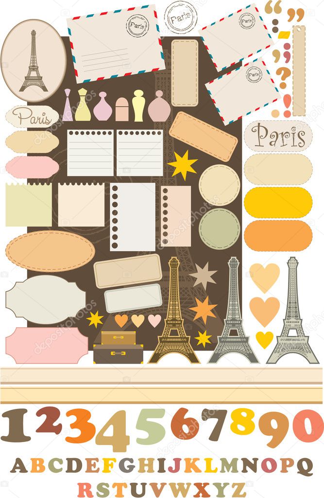 Scrapbook elements with Tour