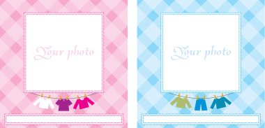 Baby photo frame clipart