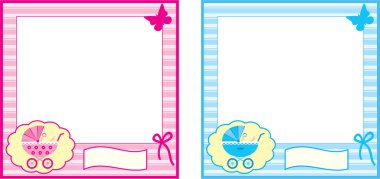 Baby photo frame clipart