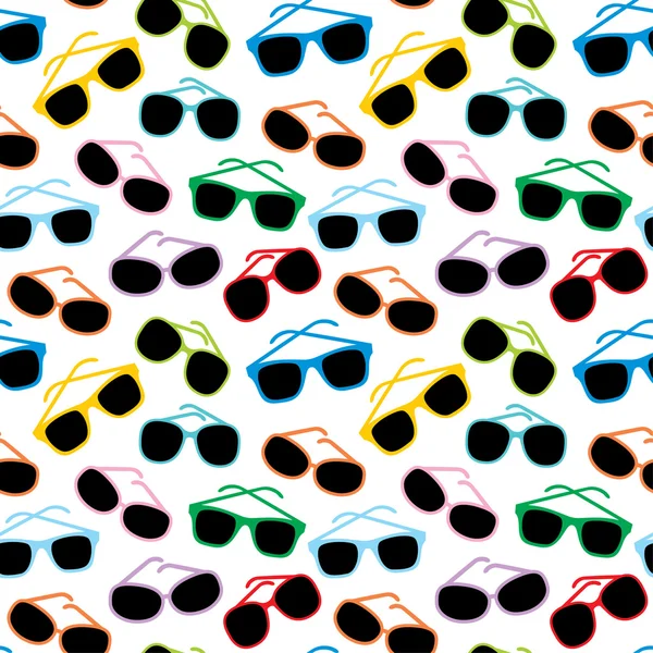 Nahtlose Sonnenbrille Accessoires Muster — Stockvektor
