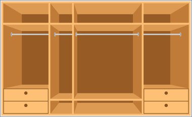 Wardrobe room. Furniture clipart