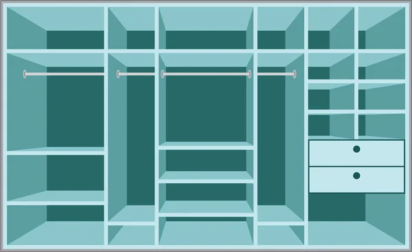 Stock vector Wardrobe room. Furniture