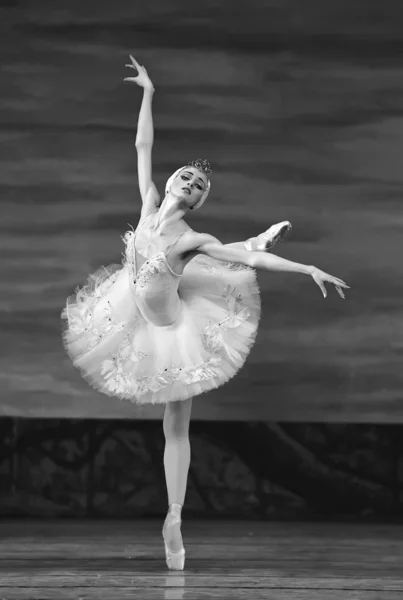 Balet danau Swan dilakukan oleh balet kerajaan Rusia — Stok Foto