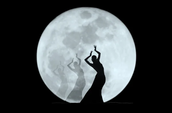 stock image Graceful dancer silhouette