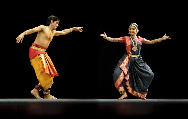 인도 bharatanatyam 댄서 — 스톡 사진