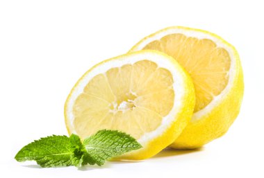 Lemon and mint clipart