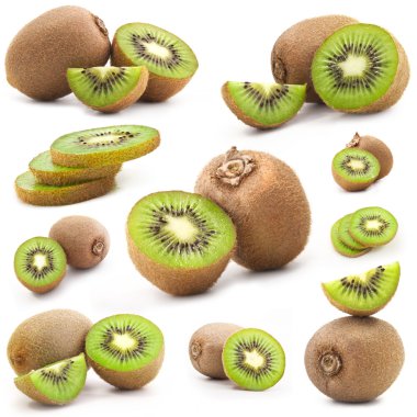 Collection of fresh kiwi clipart